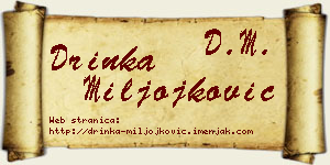 Drinka Miljojković vizit kartica